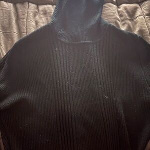 Chic Black Turtleneck Sweater for Women